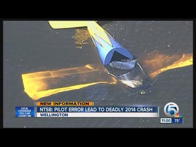 Pilot error blamed for 2014 fatal Wellington plane crash