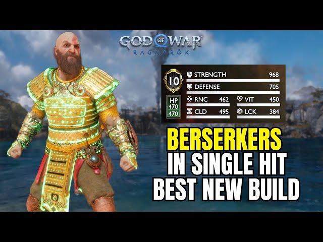 BERSERKERS In Single Hit  - Best New Build - God Of War Ragnarok