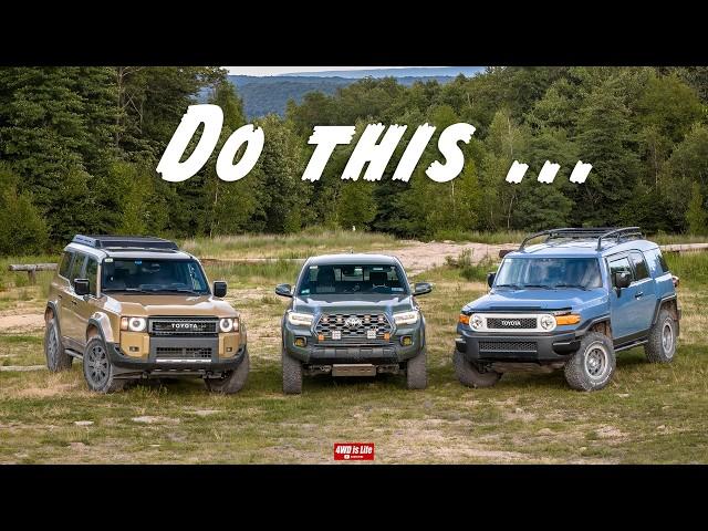 Toyota Tacoma Off Road - with Land Cruiser 250 series and FJ Cruiser