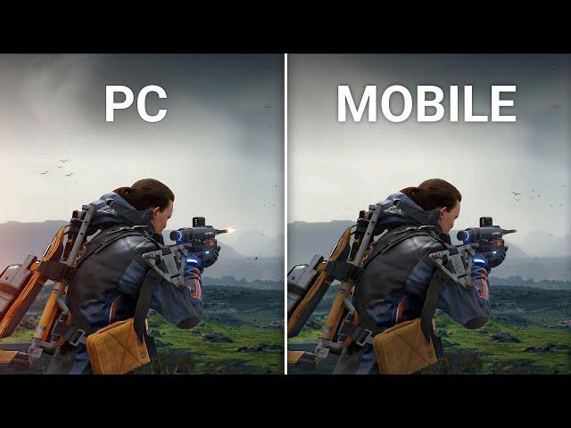 Death Stranding Director's Cut iPhone 15 Pro Max vs PC Comparison