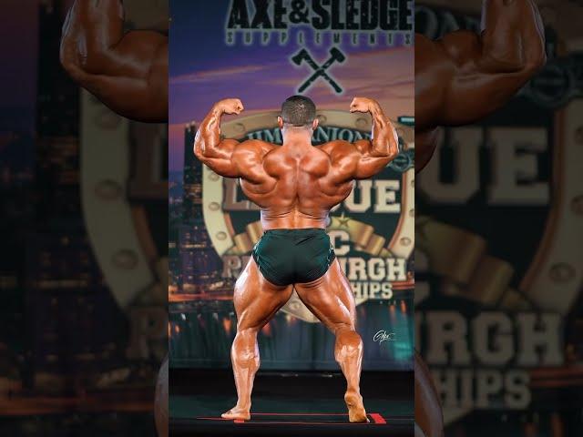 Derek Lunsford guest posing at 2023 Pittsburgh Pro