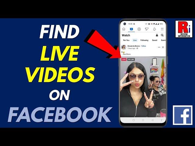 How to Find Live Videos on Facebook App