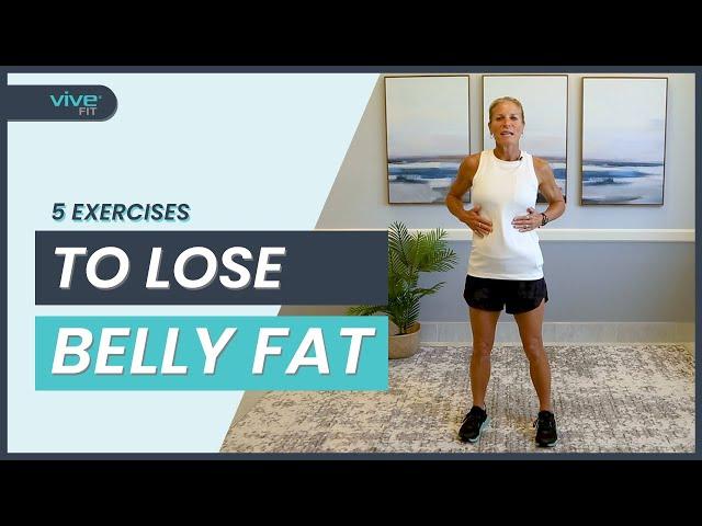 5 Exercises to Lose Belly Fat | Just 10 Minutes!