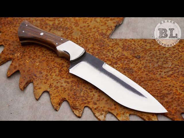 Making a Bowie knife from an Old Saw Blade