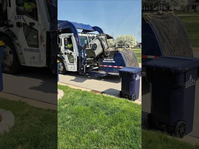 LRS garbage truck on trash #garbagetruck