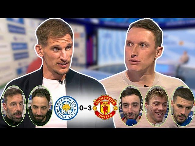 Leicester vs Man United 0-3 Phil Jones and Marc Albrighton Reactions | Post Match Analysis
