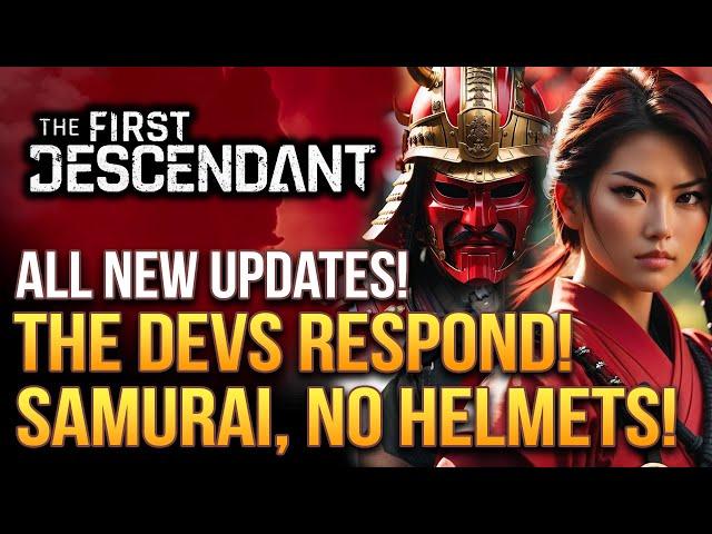 The First Descendant - Devs Respond! No Helmets, Samurai Descendant and Luna vs Gluttony!