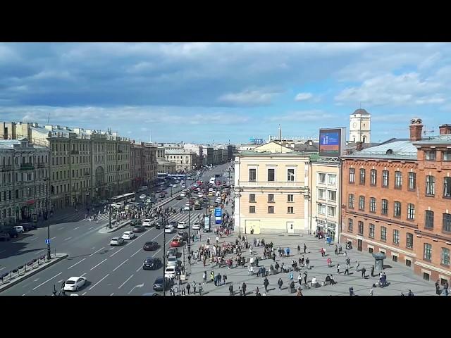 Sankt Peterburg. Ligovskiy prospect & Vosstaniya square timelapse. 09 June, 2018.