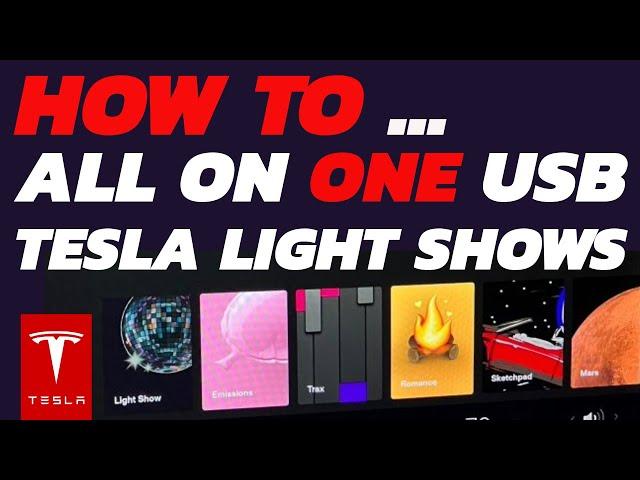 ONE USB FOR ALL CUSTOM TESLA LIGHT SHOWS