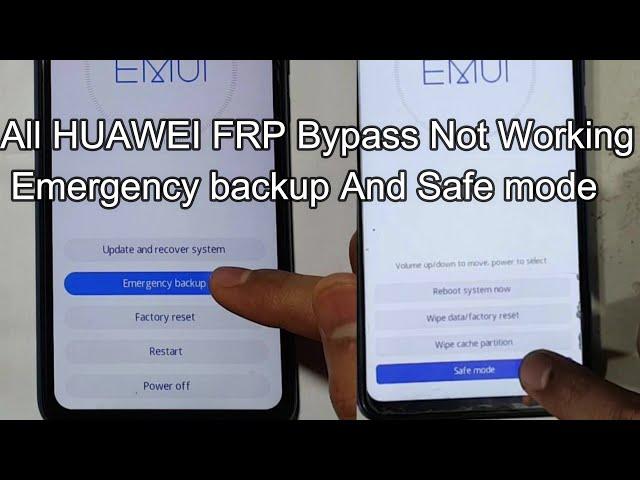 All HUAWEI 2020 FRP/Google Lock Bypass/Not Working Emergency backup And Safe mode/Android/EMUI10/9.1