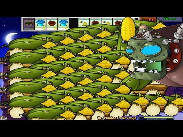 Plants vs Zombies hack - Cob Cannon vs Dr.Zomboss