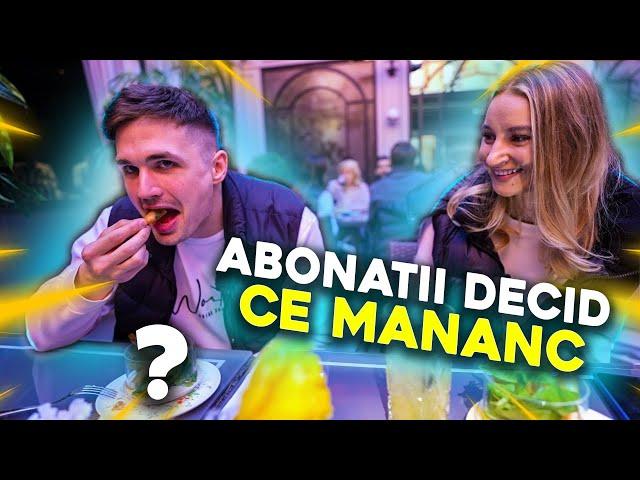 ABONATII DECID CE MANANC IN *CEL MAI SCUMP RESTAURANT*?