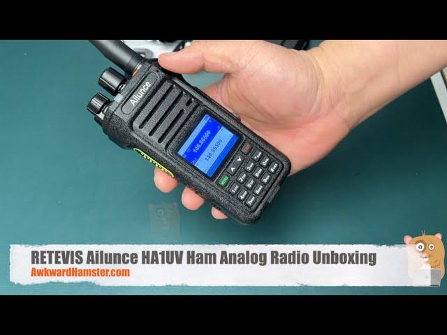 RETEVIS Ailunce HA1UV Ham Analog Radio Unboxing