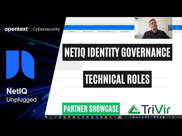 Technical Roles | NetIQ Identity Governance (IG)