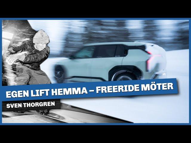 Bygger egen lift hemma hos Sven Thorgren i Sälen – 60 centimeter nysnö