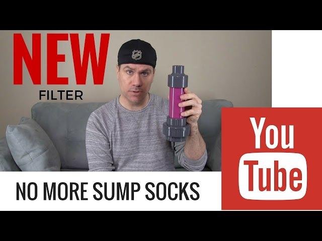 saltwater aquarium filtration. no sump socks. new product. rotter tube