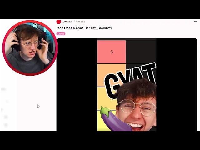 JackSucksAtLife Reacts to His GYAT Tier List