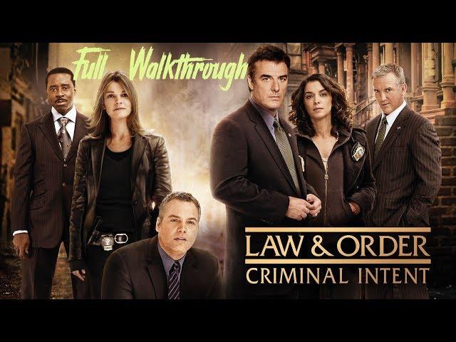 Law & Order Criminal Intent - Full Walkthrough (HD)