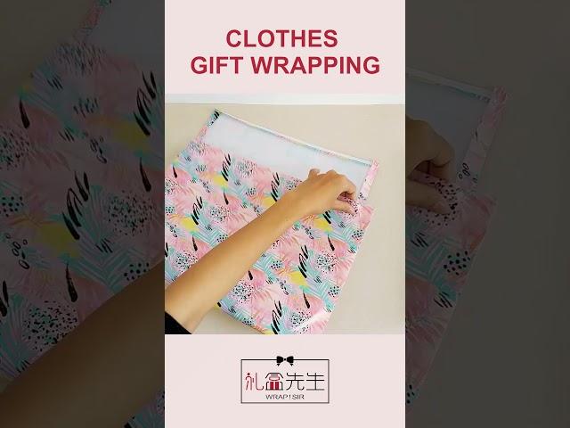 How to gift wrap clothes without box #shorts  #giftwrappingideas #howtowrap