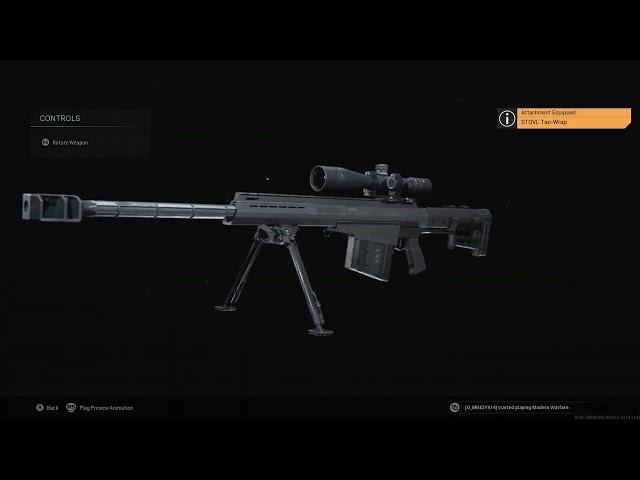 Call of duty Modern Warfare: Barrett 50. cal sniper Gold.