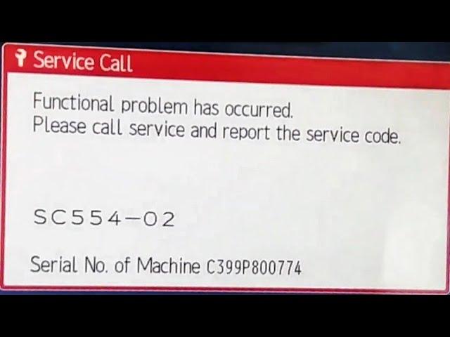 Reset SC 554-02 Ricoh, How to reset error code SC554-02 in Ricoh MP 2554, MP 3054, 4054, 2555,3055