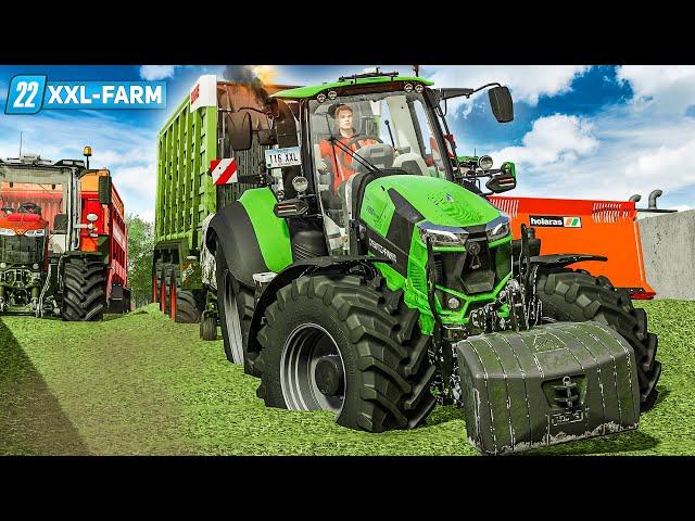 LS22 XXL Farm #23: Grassilage XXL: Millionen Liter Gras einfahren! | FARMING SIMULATOR 22