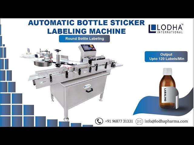 Automatic Bottle Sticker Labeling Machine