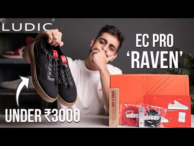 INDIAN BRAND'S BEST CANVAS SNEAKER UNDER ₹3000 | LUDIC EC PRO "RAVEN" | INDIA