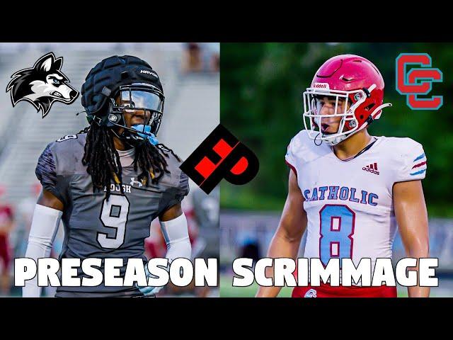 Charlotte Catholic (NC) Vs Hough (NC): Intense High School Pre-Season Scrimmage | Watch In 4K!