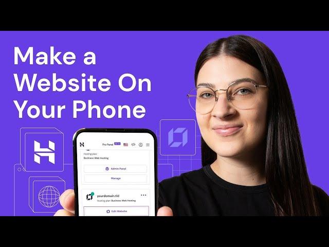 How to Create a Website on the Go Using a Mobile Phone | Hostinger Website Builder Tutorial