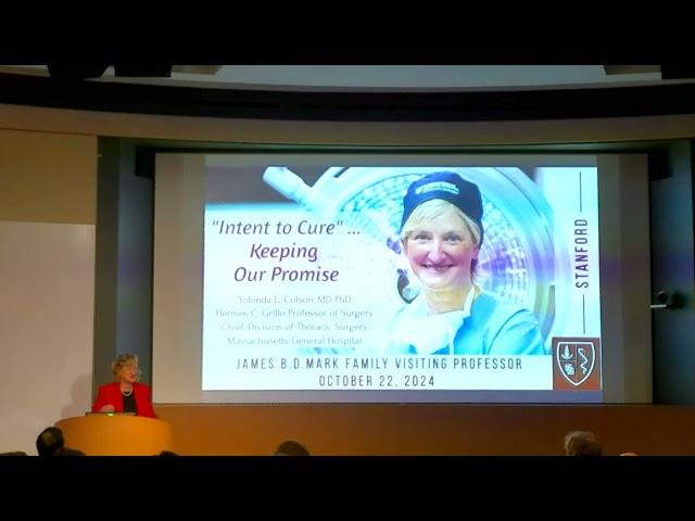 2024 Mark Family Visiting Professor Lecture: Yolonda Colson, MD (10/22/24)