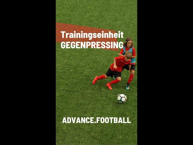 Gegenpressing // Ganze Trainingseinheit mit Fußballübungen - Trainiere Umschalten spielerisch