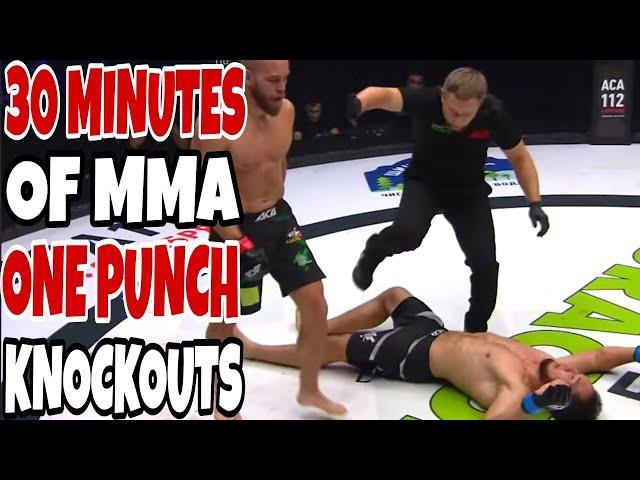 30 Minutes of ONE-PUNCH MMA Knockouts 2024