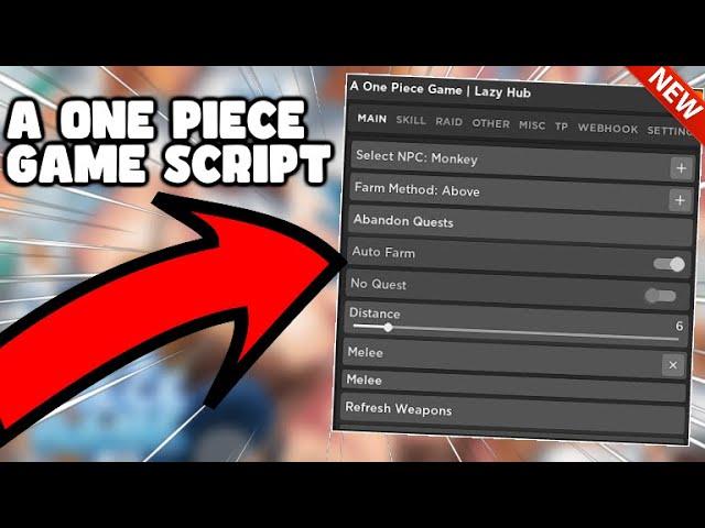 A One Piece Game Script GUI Hack | Auto Farm | Bring All Fruits + Farm Defense | PASTEBIN 2023