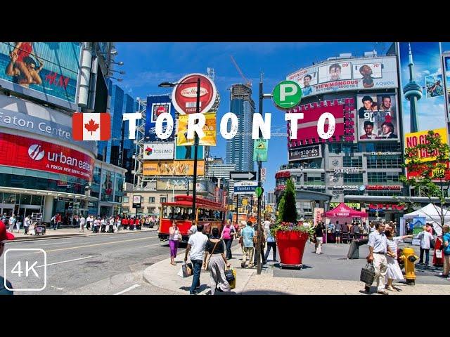 Walking in Toronto Dundas Street | 4K