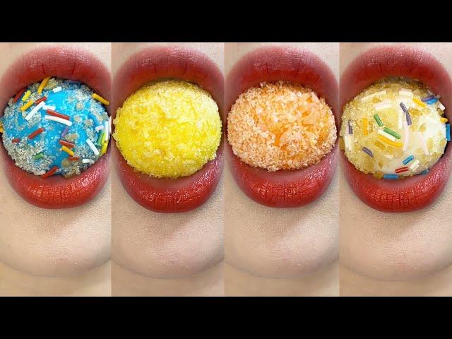 asmr EARTH BALL GUMMY POP ROCKS SPRINKLE 볼 젤리 모음 eating sounds