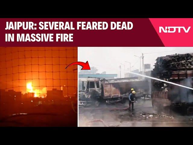 Jaipur Fire News: Several Feared Dead, Many Vehicles Burnt In Fire Outside Jaipur Petrol Pump