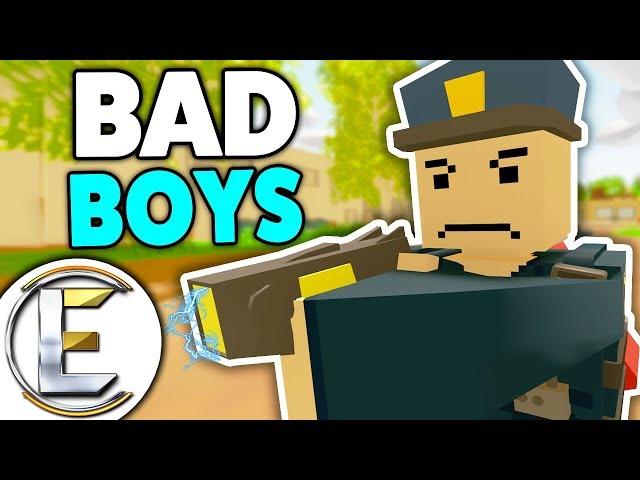 Bad Boys - Unturned Roleplay (Police Officer With A Taser Stopping Robbery's, Cops On A Mission)