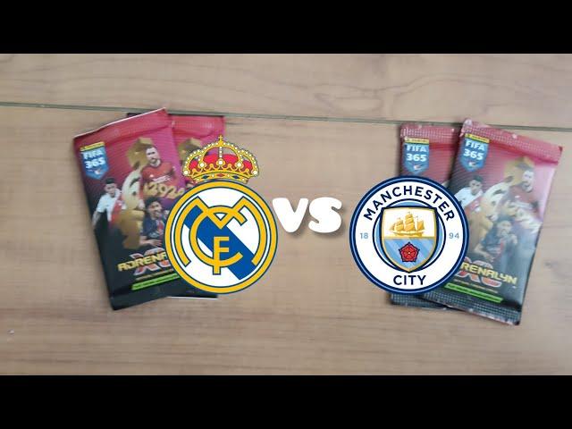 Panini FIFA 365 Adrenalyn XL 2024 Real VS City 4 packs opening