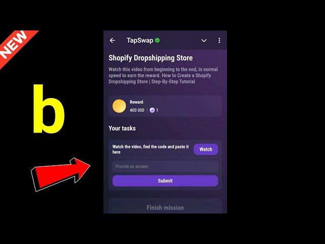 Shopify Dropshipping Store | TapSwap Code | How to Create a Shopify Dropshipping Store| Step-By-Step