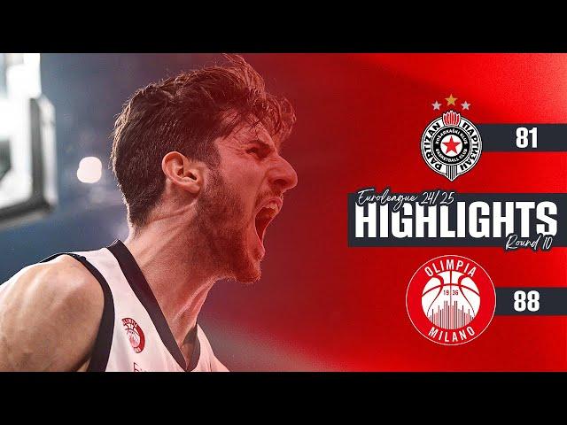 Partizan - Olimpia Milano Highlights