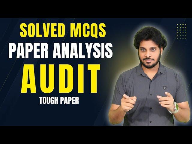 Audit Paper Analysis | Audit Paper Review | CA Inter Audit Jan 2025 | Very tough