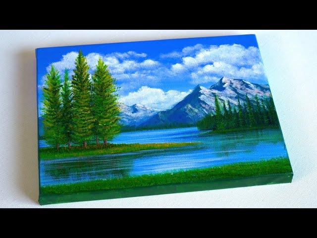 Acrylic Landscape Painting | Easy for Beginners