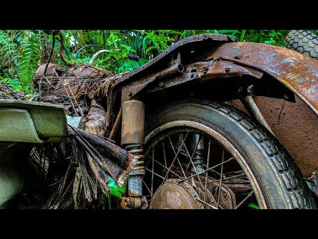 Full Restoration vintage military motorcycle | Retoring rusty Sidecar Ural