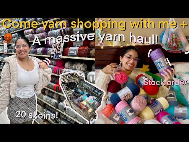 Yarn shop with me + HUGE yarn haul!  | My very first stock order