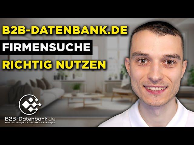 B2B-Datenbank.de Firmensuche nutzen für Neukundengewinnung