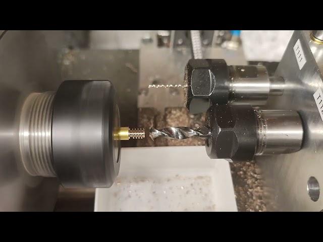 Worm Gear on the lathe with gang tooling