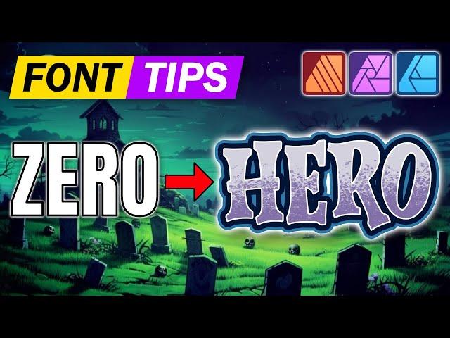 Typography Tips - Tutorial for Affinity Designer, Photo, and Publisher