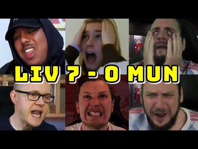 BEST COMPILATION | LIVERPOOL VS MAN UNITED 7-0 | PART 1 | LIVE WATCHALONG REACTIONS | FANS CHANNEL