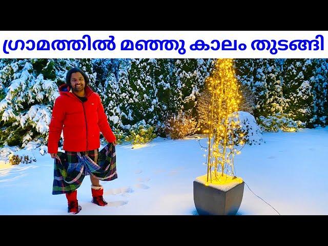 MY VILLAGE IS A WINTER WONDERLAND 2020 EUROPE AUSTRIA MALAYALAM 4K DRONE SHOTS